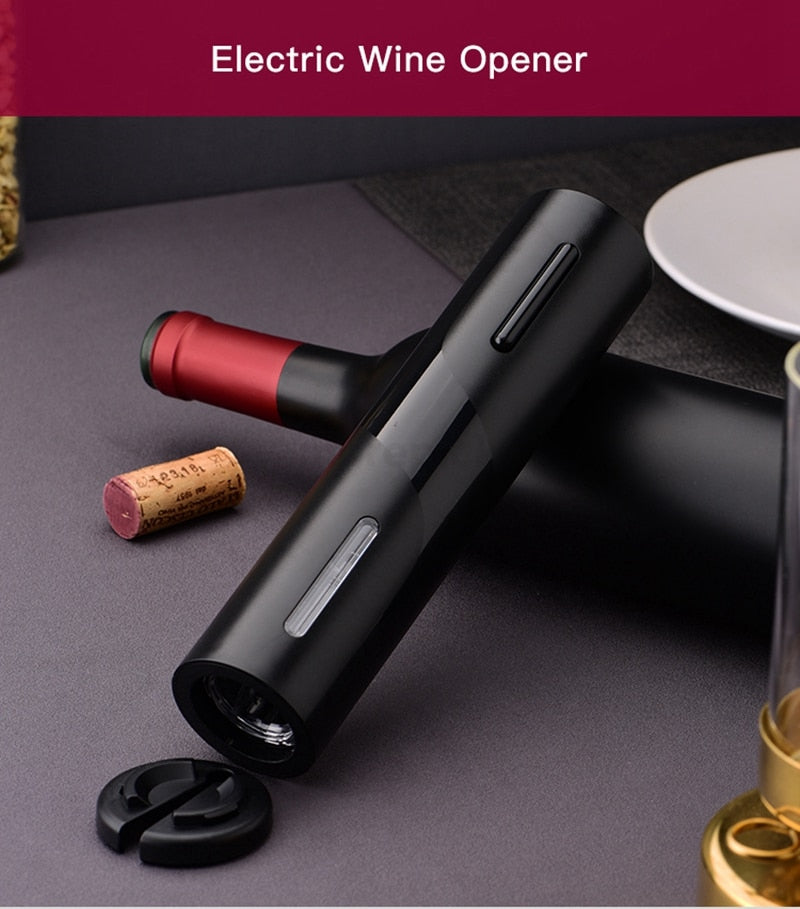 Electric Wine Corkscrew Rechargeable Automatic Bottle Opener Electric Red Wine Opener Kit Foil Cutter Kitchen Accessories